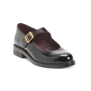 FRANCO SARTO Black Melfi Mary Jane Flats